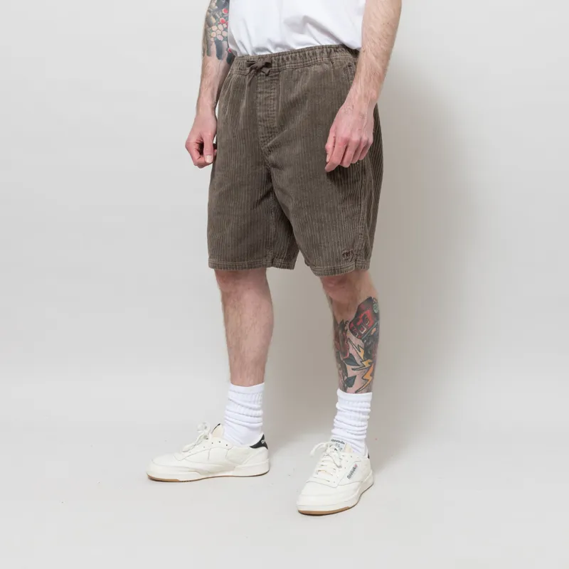 T and C Surf Corduroy Beach Shorts Brown-1