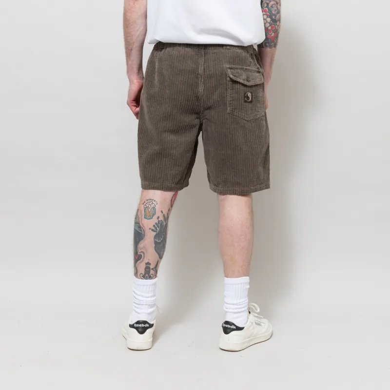 T and C Surf Corduroy Beach Shorts Brown-2