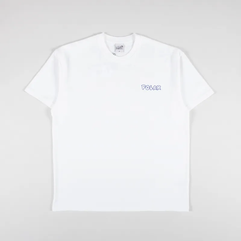 【ストリート好き必見】Polar Skate Co Back Logo White T-shirt Polar Skate Co. Mens Graphic Print Trust T Shirt Tee White