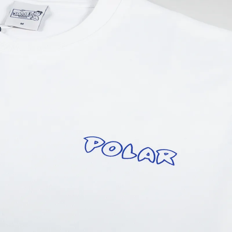 Polar Skate Co. Crash T Shirt White-5