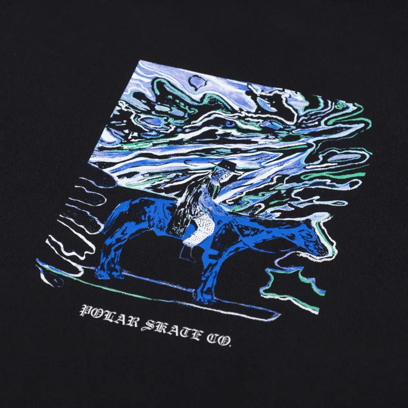 Polar Skate Co. Rider T Shirt Black-2