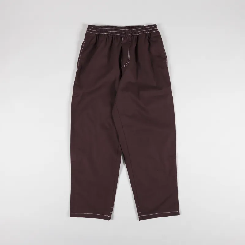 Polar Skate Co. Mens Surf Pants Trousers Contrast Chocolate White