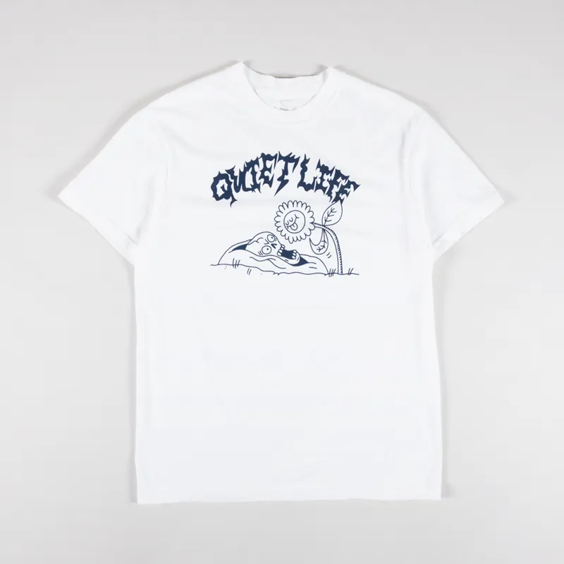 The Quiet Life Jay Howell Flower Fright T Shirt White