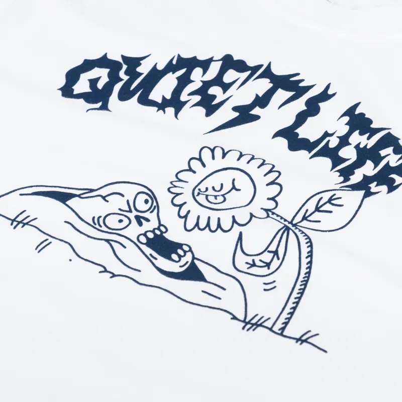 The Quiet Life Jay Howell Flower Fright T Shirt White-2