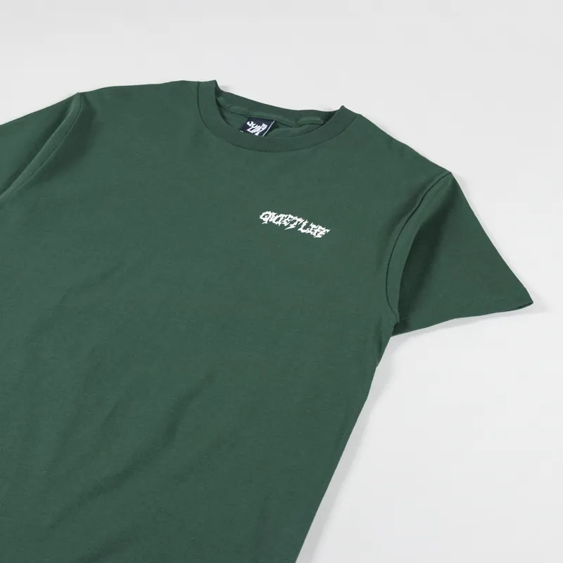 The Quiet Life Jay Doodle T Shirt Hunter Green-3