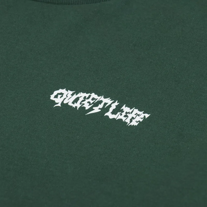 The Quiet Life Jay Doodle T Shirt Hunter Green-5