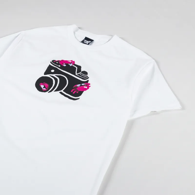 The Quiet Life Camera Crabs T Shirt White-1