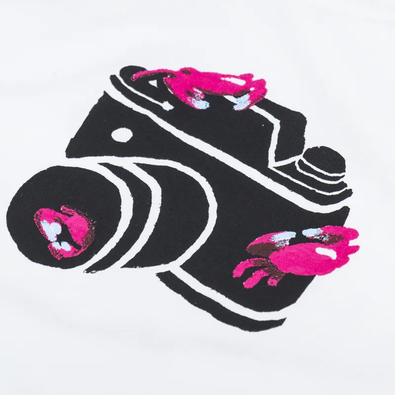 The Quiet Life Camera Crabs T Shirt White-2