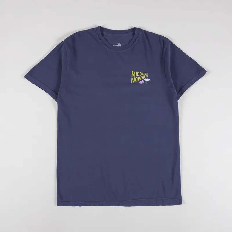 The Quiet Life Lonely Palm Middle Of Nowhere T Shirt Navy-1