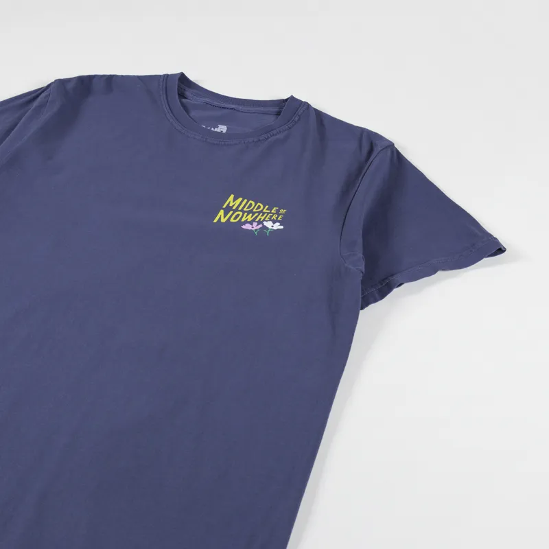 The Quiet Life Lonely Palm Middle Of Nowhere T Shirt Navy-3