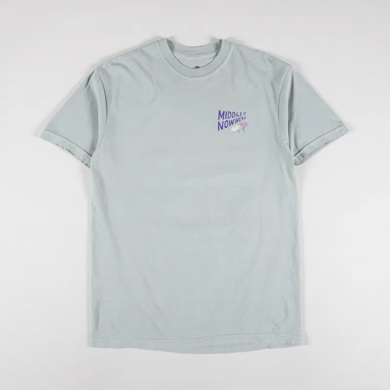 The Quiet Life Lonely Palm Middle Of Nowhere T Shirt Sage Green-1