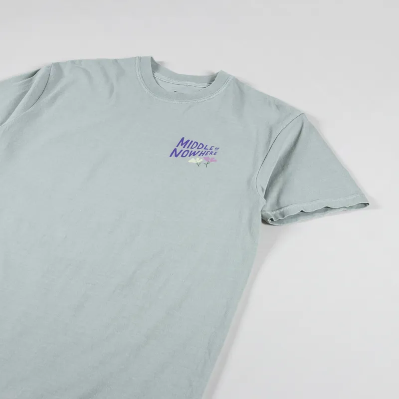 The Quiet Life Lonely Palm Middle Of Nowhere T Shirt Sage Green-3