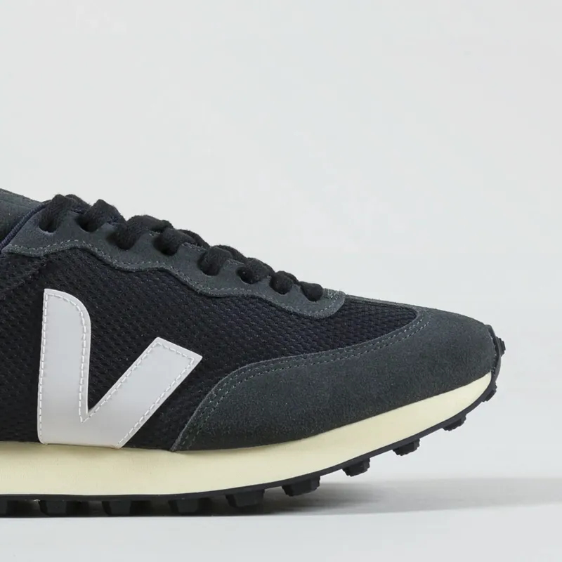 Veja Rio Branco Alveomesh Shoes Black White Oxford Grey-4