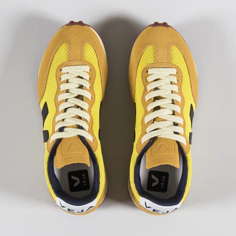 Veja Womens Rio Branco Alveomesh Shoes Tonic Black Moutarde-4