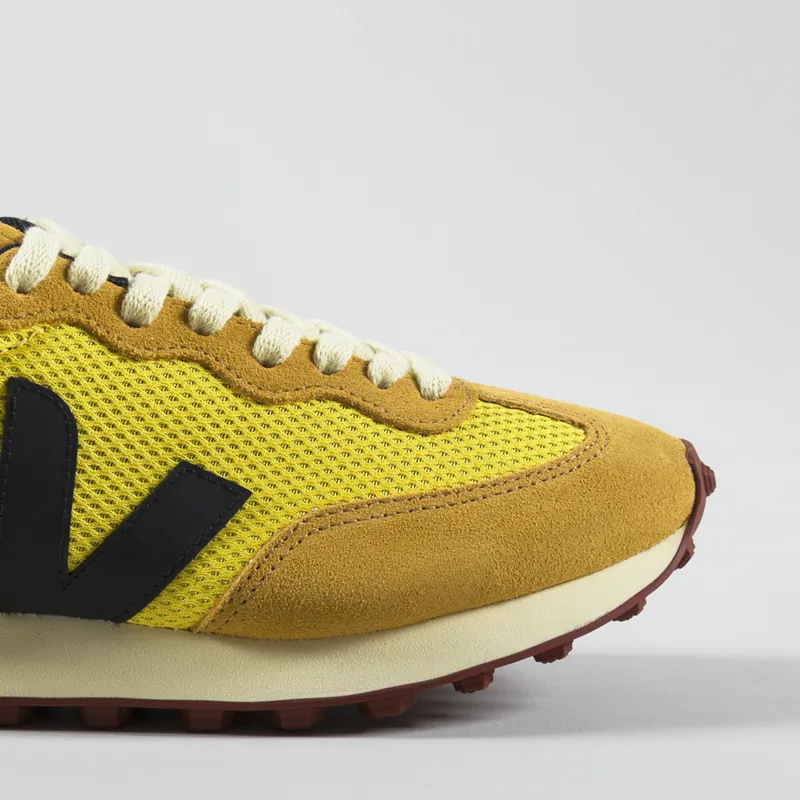 Veja Womens Rio Branco Alveomesh Shoes Tonic Black Moutarde-6