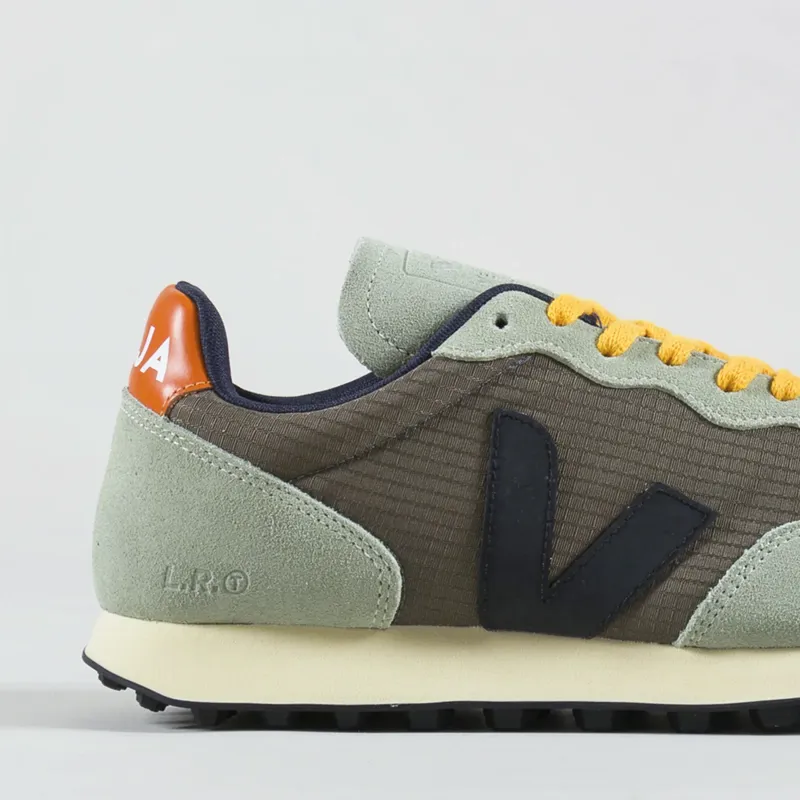 Veja Mens Sneakers Rio Branco Ripstop Shoes Trainers Kaki Black