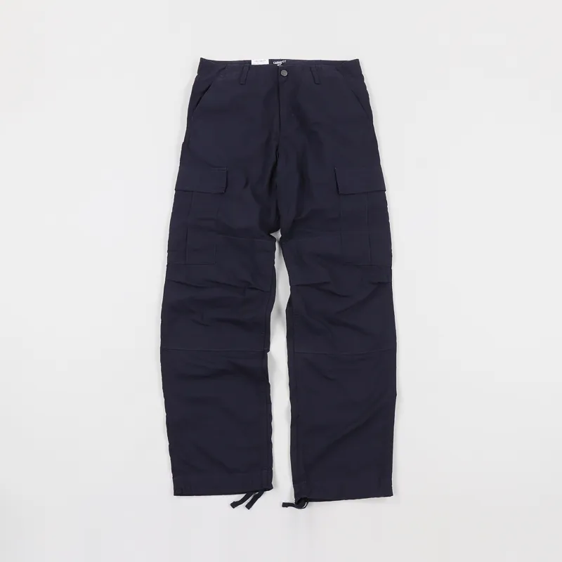 Mens Carhartt Regular Fit Cargo Pants Trousers Navy Blue Ripstop £65.00