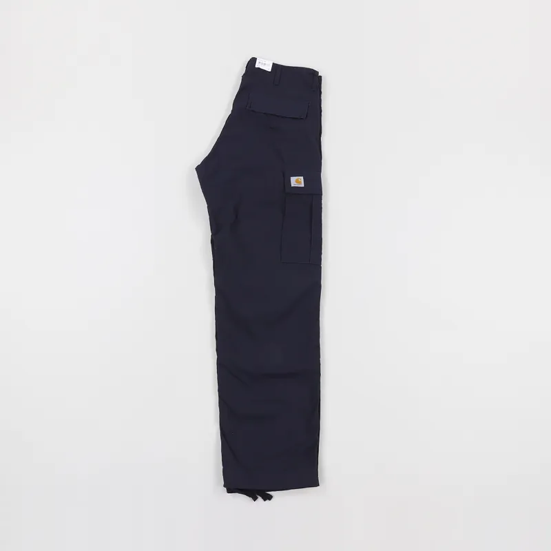 Mens Carhartt Regular Fit Cargo Pants Trousers Navy Blue Ripstop £65.00