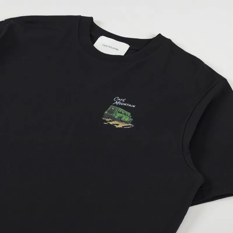 Cafe Mountain Rangey T Shirt Black-3