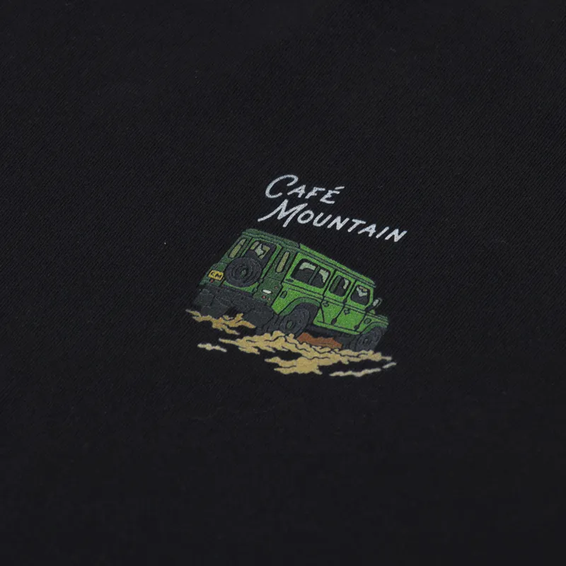 Cafe Mountain Rangey T Shirt Black-5