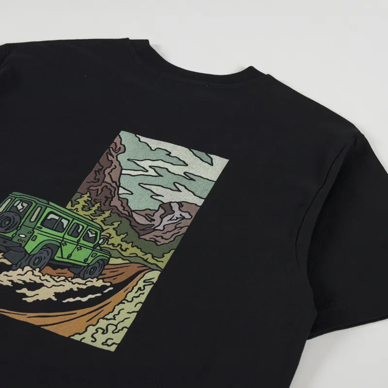 Cafe Mountain Rangey T Shirt Black-2