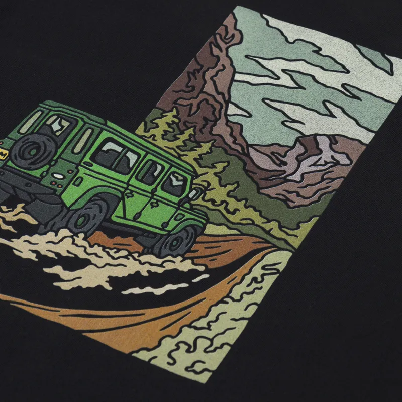 Cafe Mountain Rangey T Shirt Black-4