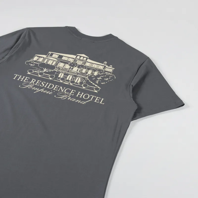 Pompeii Residence T Shirt Charcoal-2