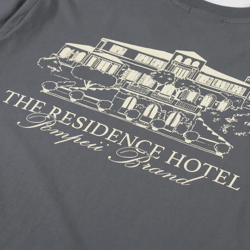 Pompeii Residence T Shirt Charcoal-4