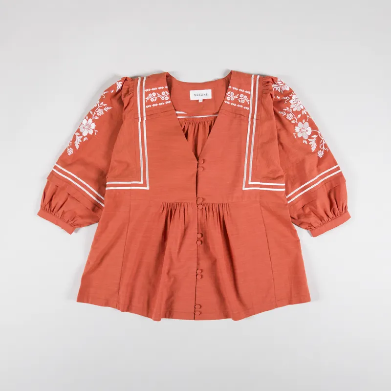 Sideline Womens Spring Shirt Tomato