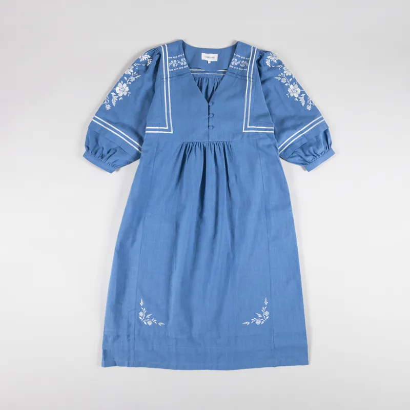 Sideline Womens Nico Dress Blue Mist-4