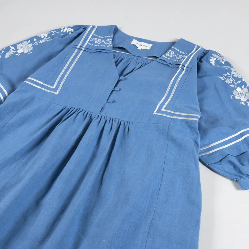 Sideline Womens Nico Dress Blue Mist-6