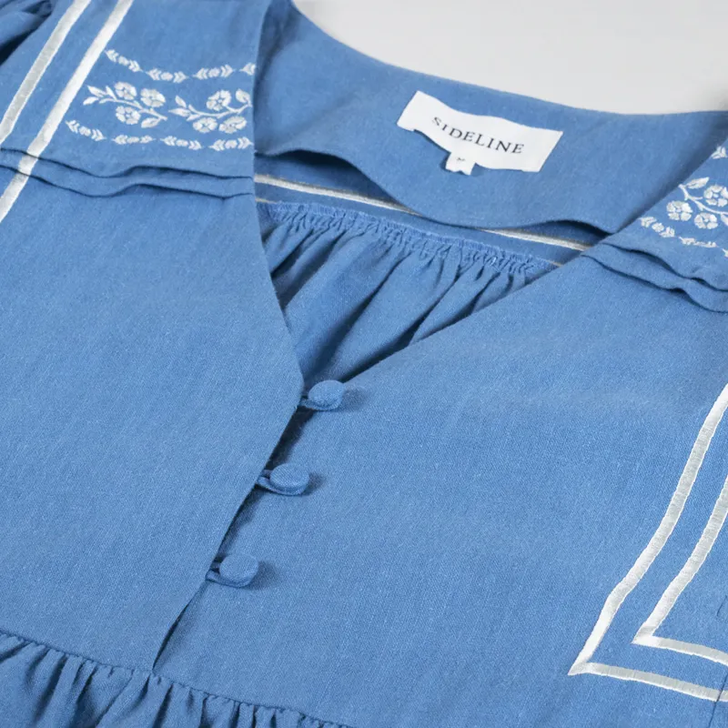 Sideline Womens Nico Dress Blue Mist-8