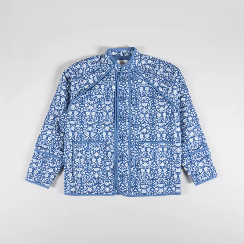 Sideline Womens Lewes Jacket Blue Print-4