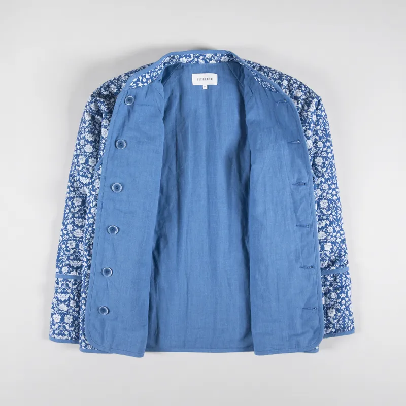 Sideline Womens Lewes Jacket Blue Print-5