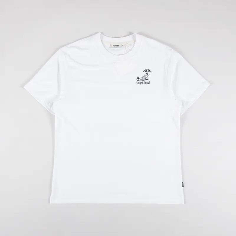 Pompeii Sun Bathing Emilo T Shirt White