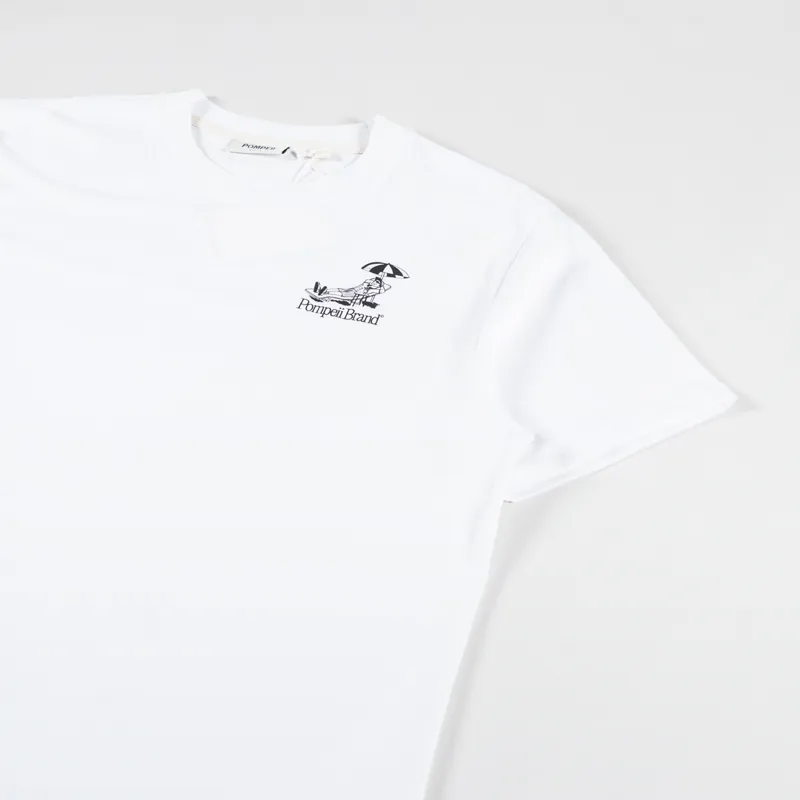 Pompeii Sun Bathing Emilo T Shirt White-1