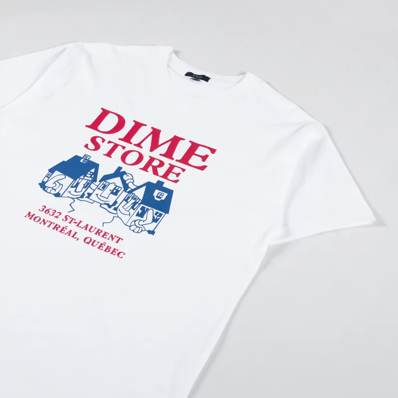 Dime Skateshop T Shirt White-1