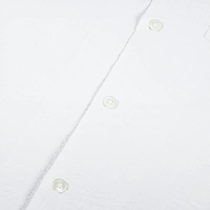 Portuguese Flannel Atlantico Camp Collar Shirt White-4