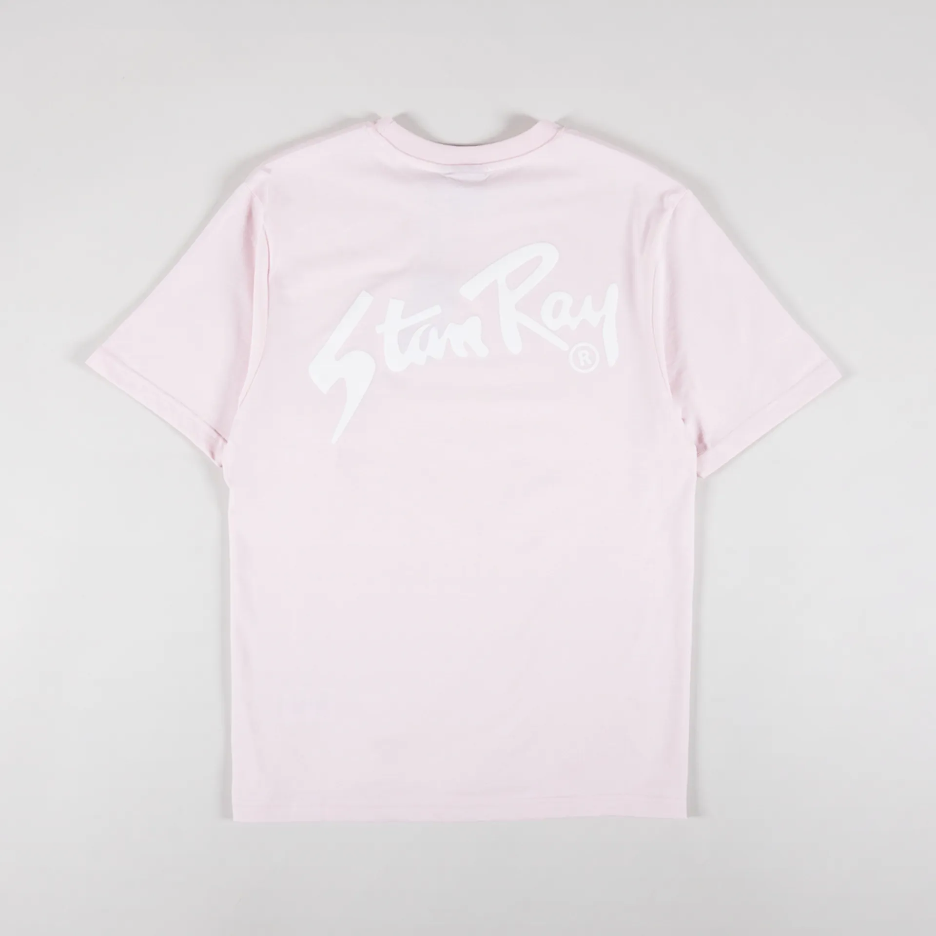 Stan Ray Mens Graphic Print Stan Logo T Shirt Tee Light Pink