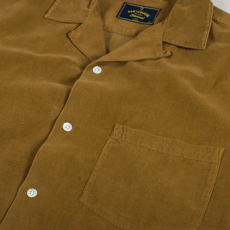 Portuguese Flannel Cord Camp Collar Shirt Prairie-2