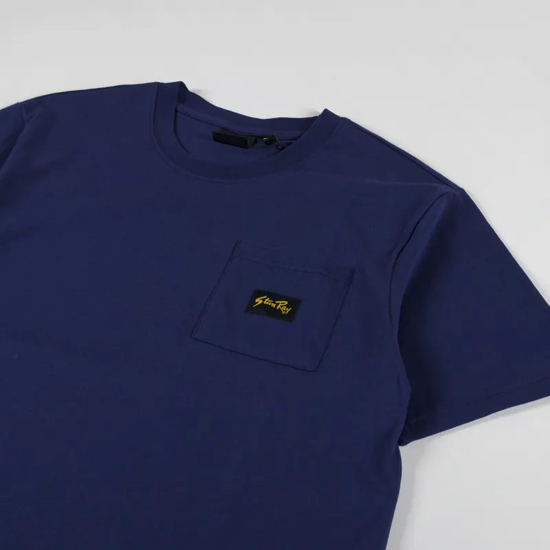Stan Ray Patch Pocket T Shirt Navy-1