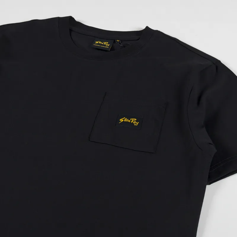 Stan Ray Patch Pocket T Shirt Black-1