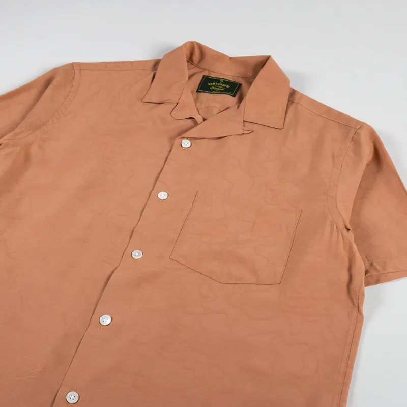 Portuguese Flannel Face Shirt Brick-1