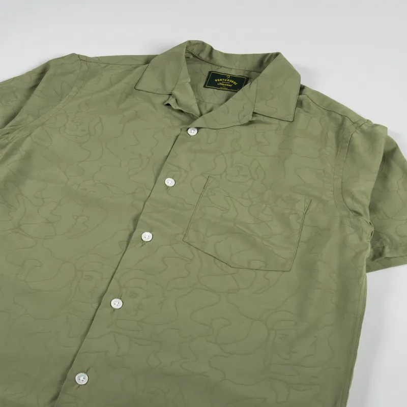 Portuguese Flannel Face Shirt Green-1