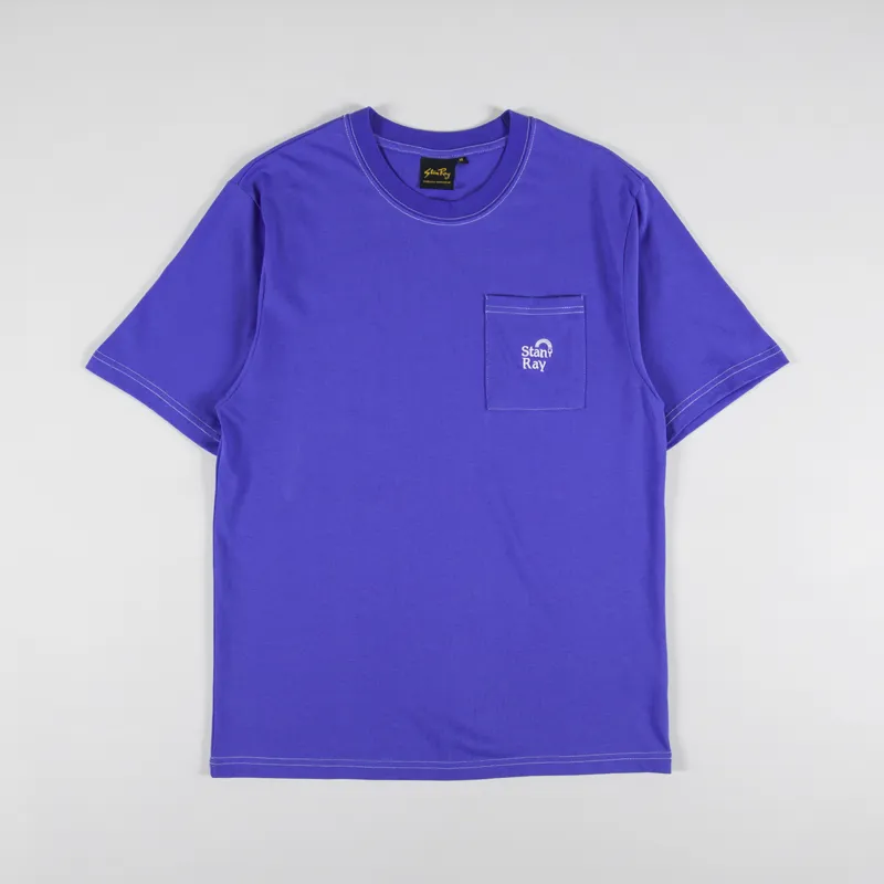 Stan Ray Ray Bow Pocket T Shirt Blue Iris
