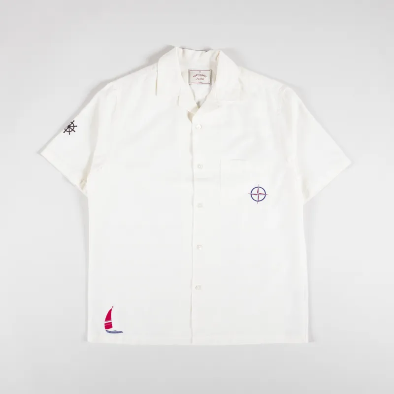 Portuguese Flannel Nautical Shirt White