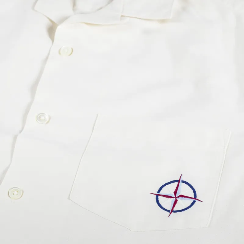 Portuguese Flannel Nautical Shirt White-4