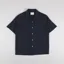 Portuguese Flannel Pique Shirt Navy