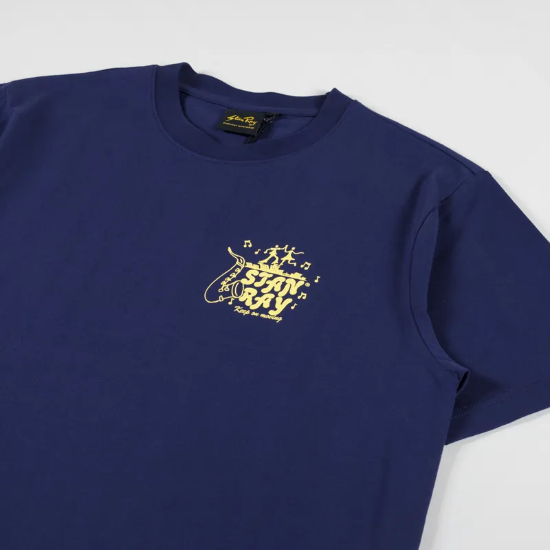 Stan Ray Movin T Shirt Navy-1