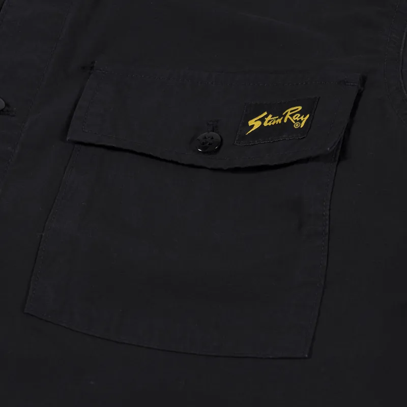 Stan Ray CPO Shirt Black Ripstop-2